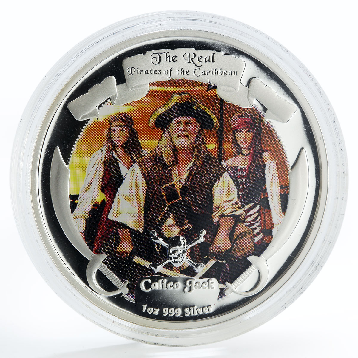 Niue set of 4 coins Real Pirates of Caribbean colored silver coin 2011