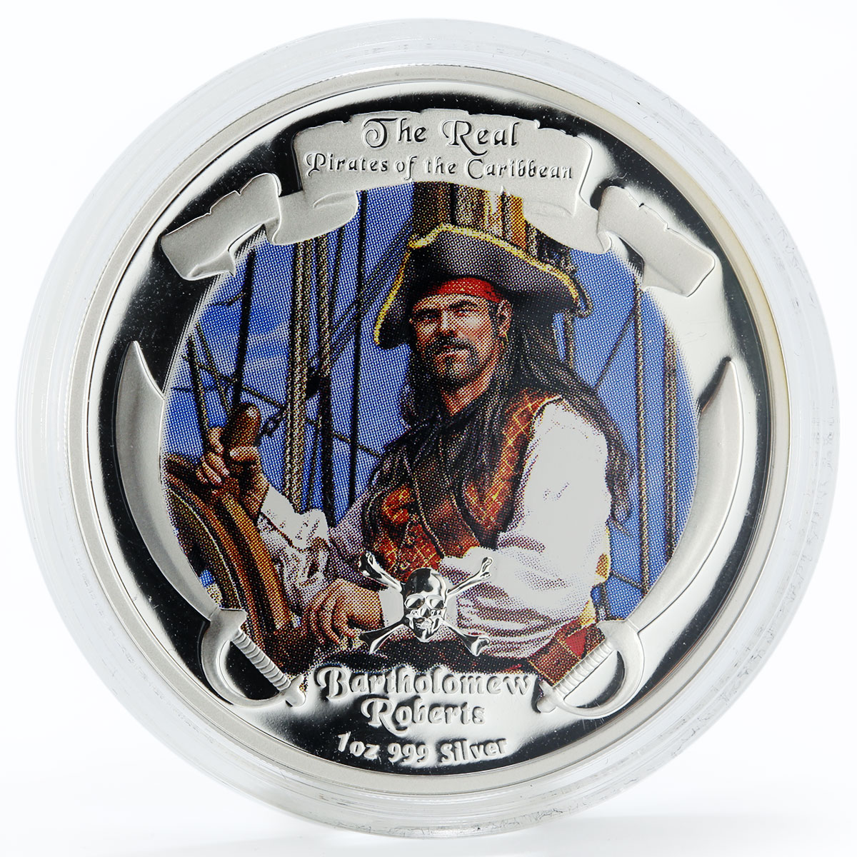 Niue set of 4 coins Real Pirates of Caribbean colored silver coin 2011