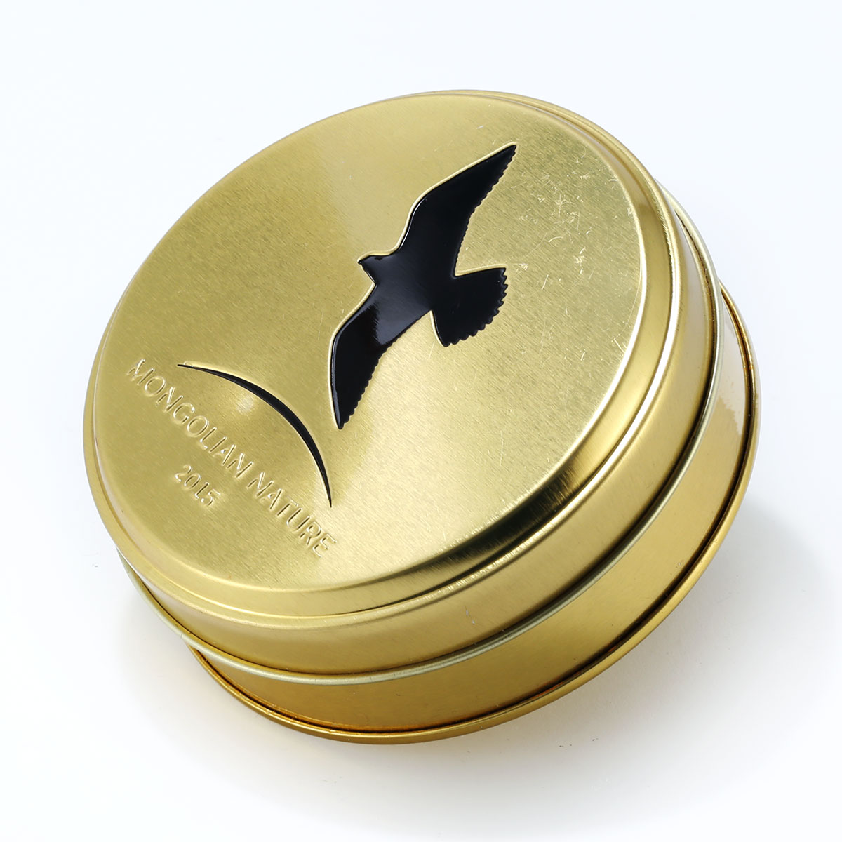 Mongolia 500 togrog Falcon bird gilded silver coin 2015