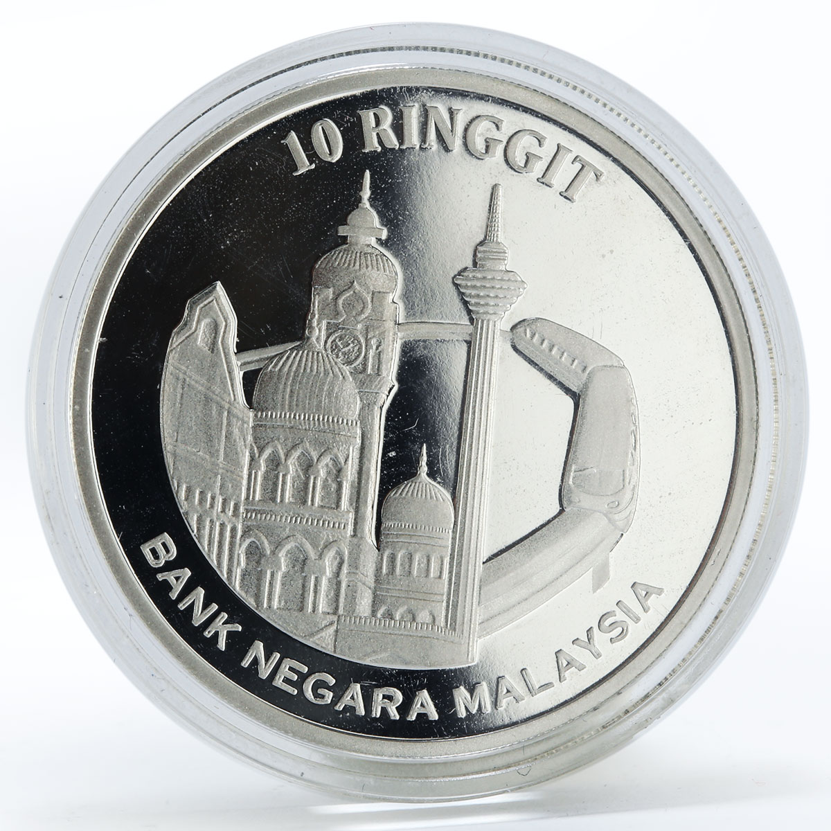 Malaysia 10 ringgit 45th Anniversary of Federation proof silver coin 2002