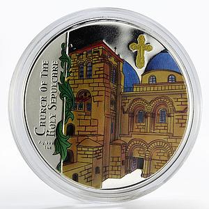 Malawi 20 kwacha Church of the Holy Sepulchre colored silver coin 2010