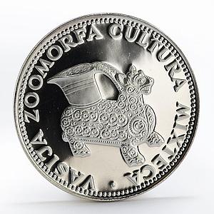 Paraguay 150 guaranies Mixteca Culture Animal Sculpure silver coin 1973