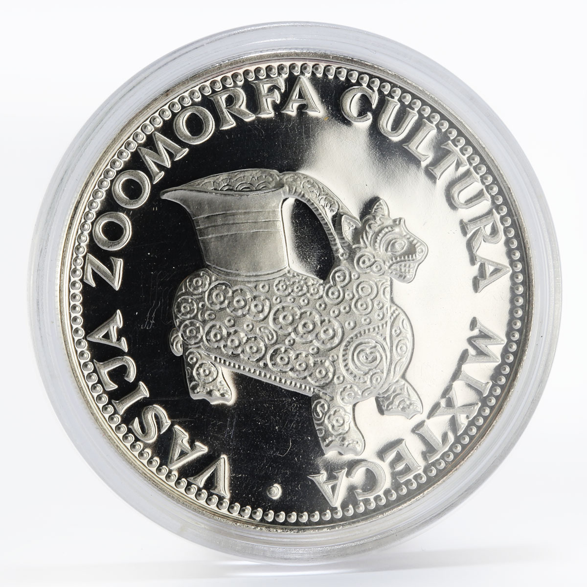 Paraguay 150 guaranies Mixteca Culture Animal Sculpure silver coin 1973