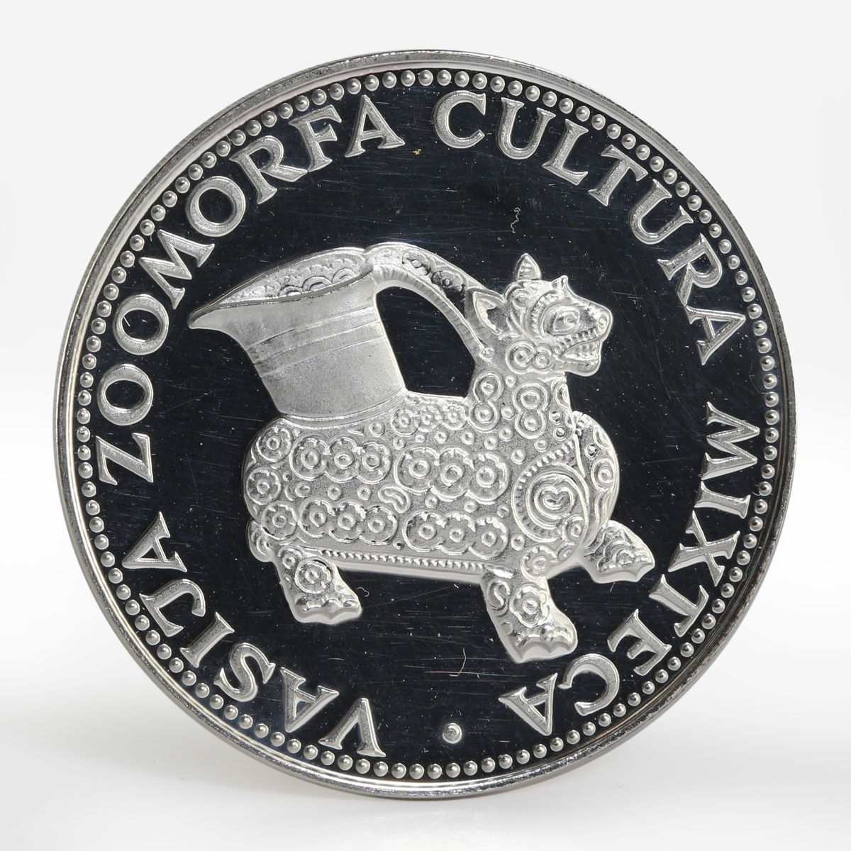 Paraguay 150 guaranies Mixteca Culture Animal Sculpure silver coin 1973