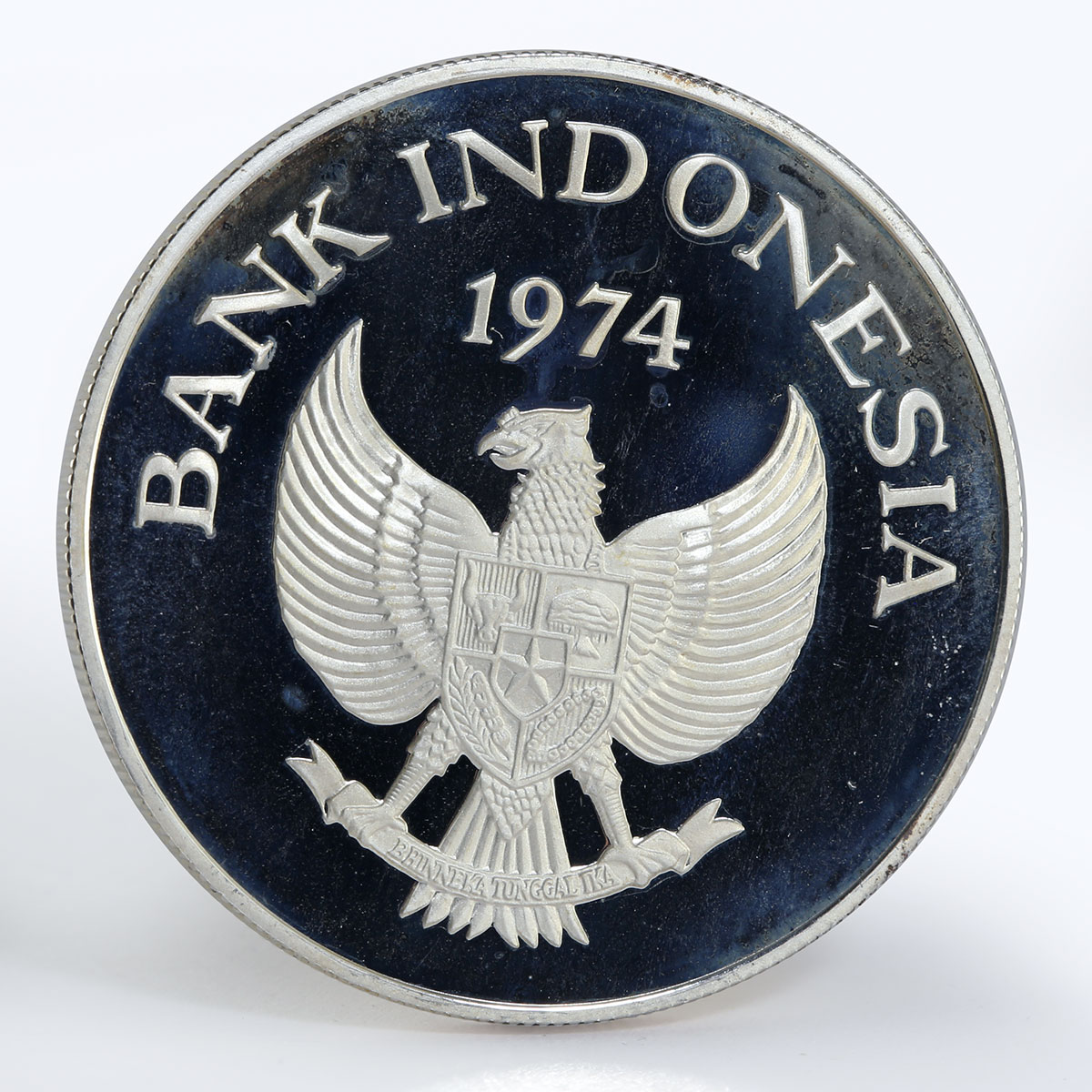 Indonesia 5000 Rupiah Orangutan animal proof silver coin 1974