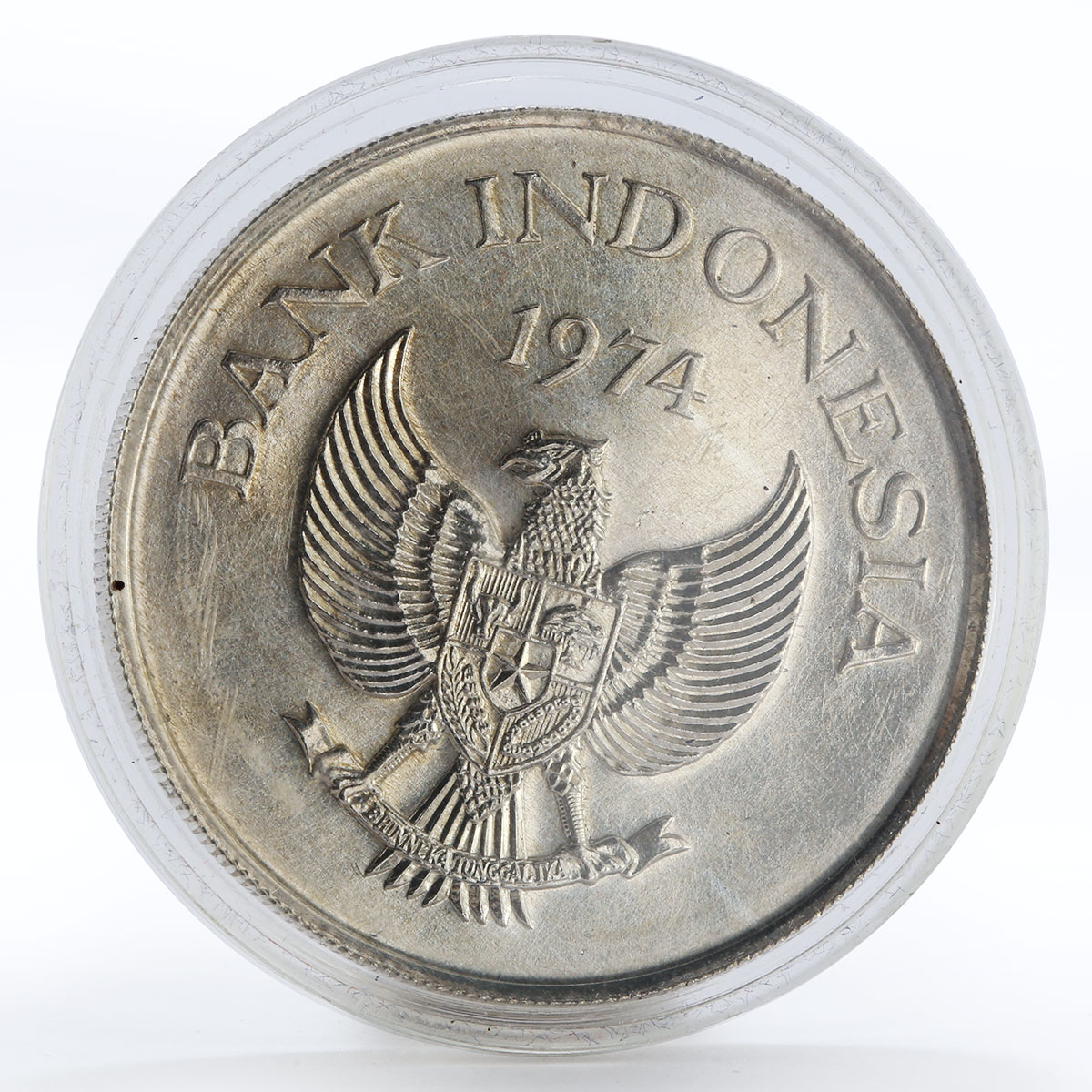 Indonesia 5000 Rupiah Orangutan animal silver coin 1974