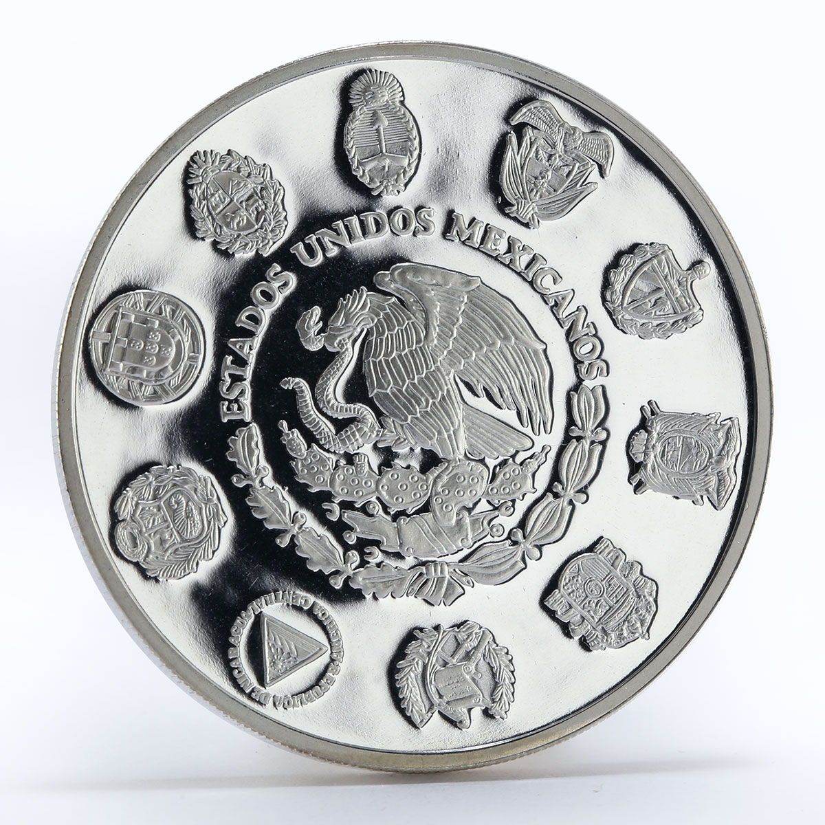 Mexico 5 pesos Pacific Ridley Sea Turtle proof silver coin 1994