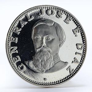 Paraguay 150 guaranies General Jose E. Diaz silver coin 1973