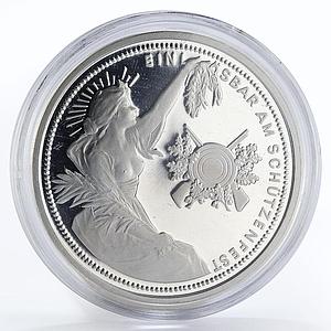 Switzerland 50 Francs Shooting Festival proof silver coin 1989