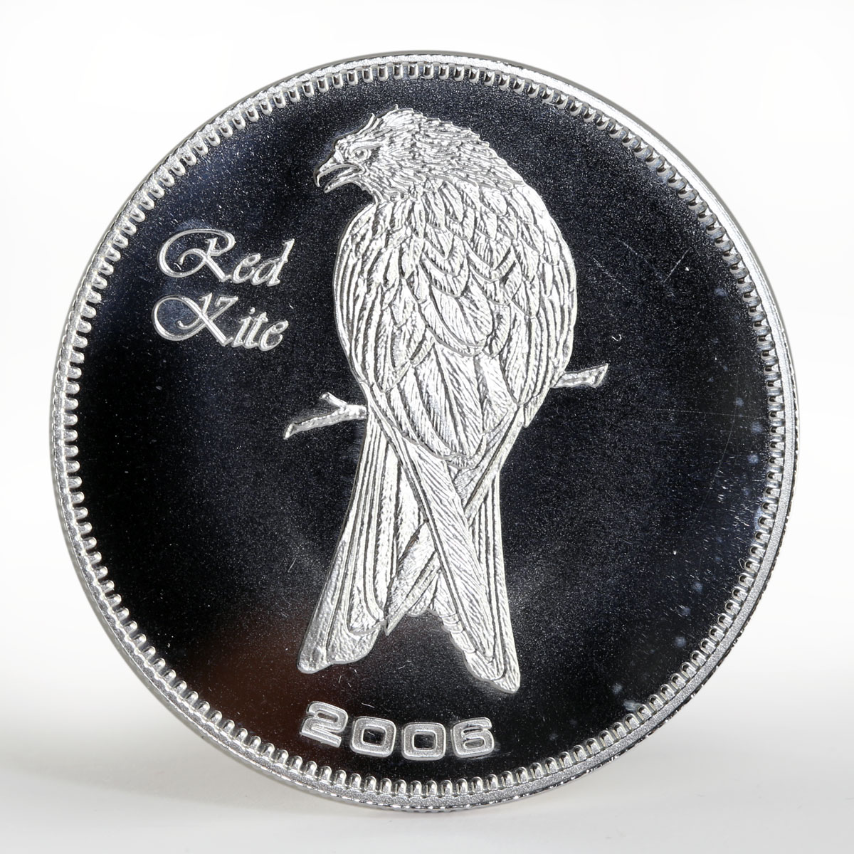 Cape Verde 50 Escudos Red Kite bird proof silver coin 2006