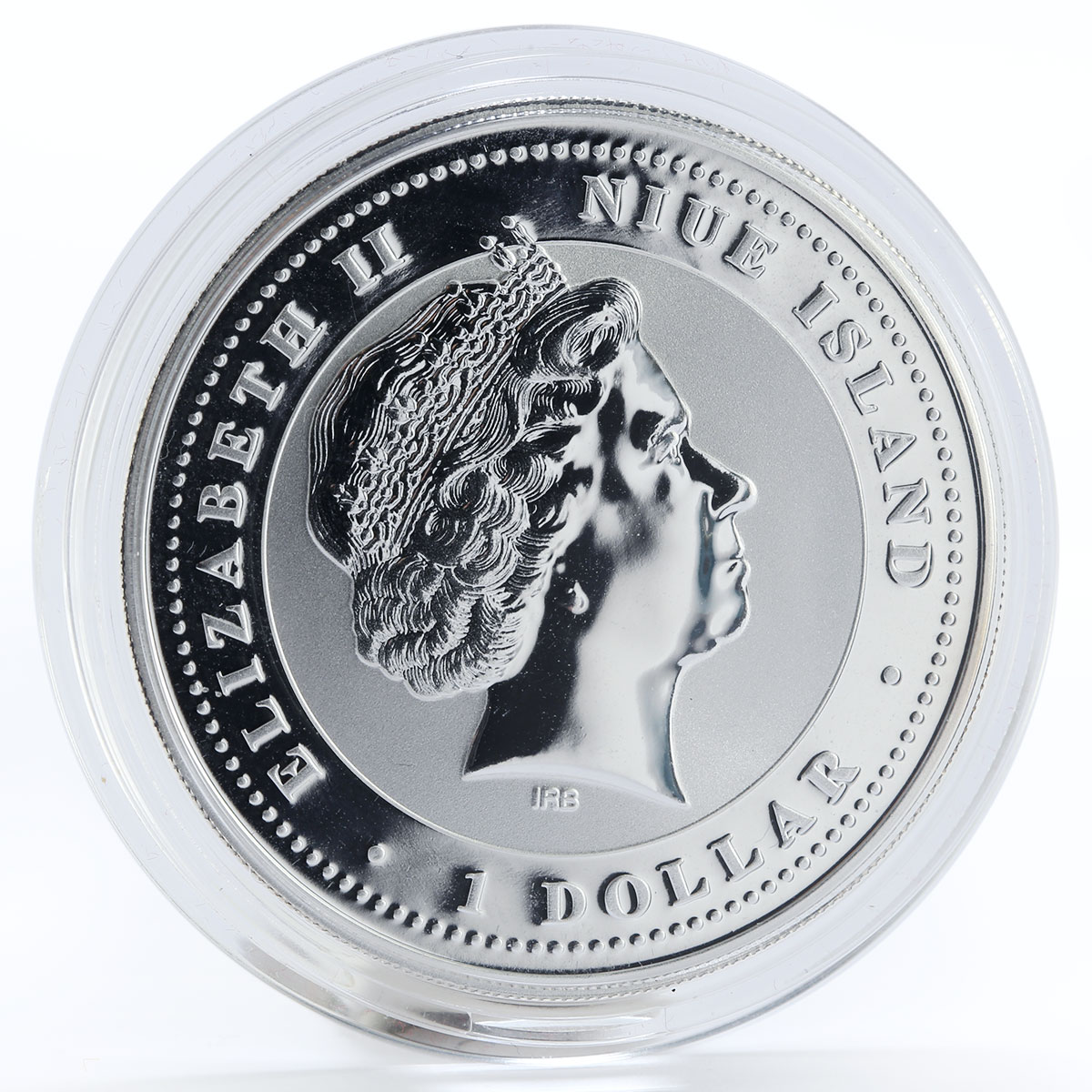 Niue 1 dollar World War II, 60th Anniversary silver 2005