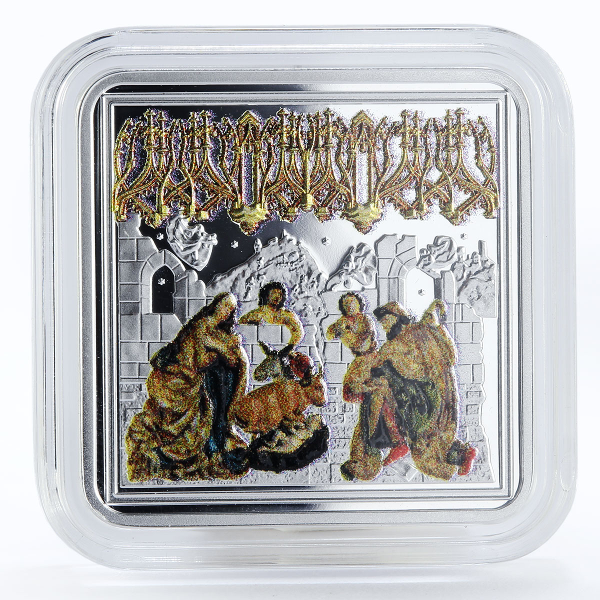 Niue 1 dollar Birth of Christ proof silver coin 2015