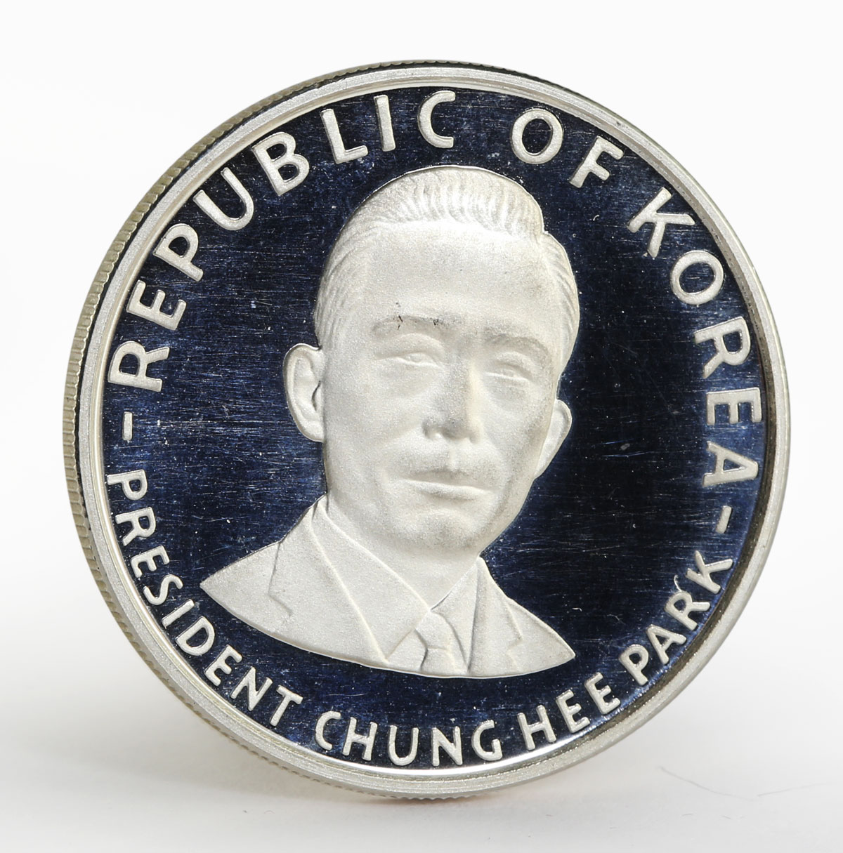 South Korea 250 won Park Chung Hee Silver proof coin 1970