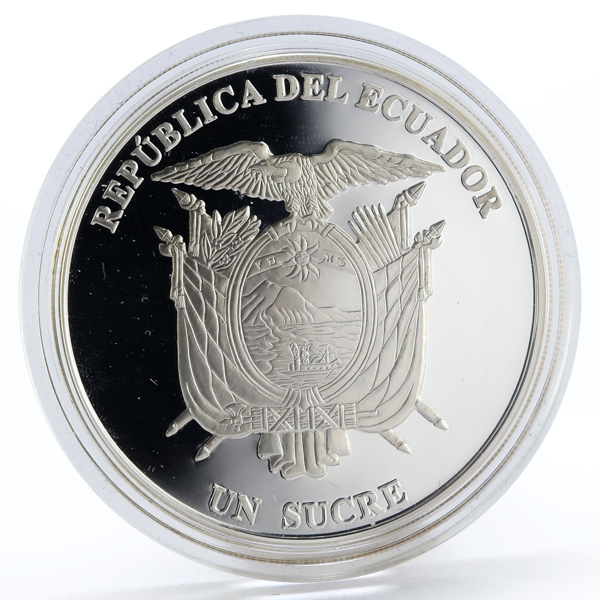 Ecuador 1 sucre Cathedral Of Cuenca proof silver coin 2007