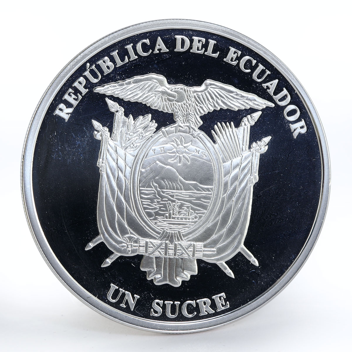 Ecuador 1 sucre Cathedral Of Cuenca proof silver coin 2007