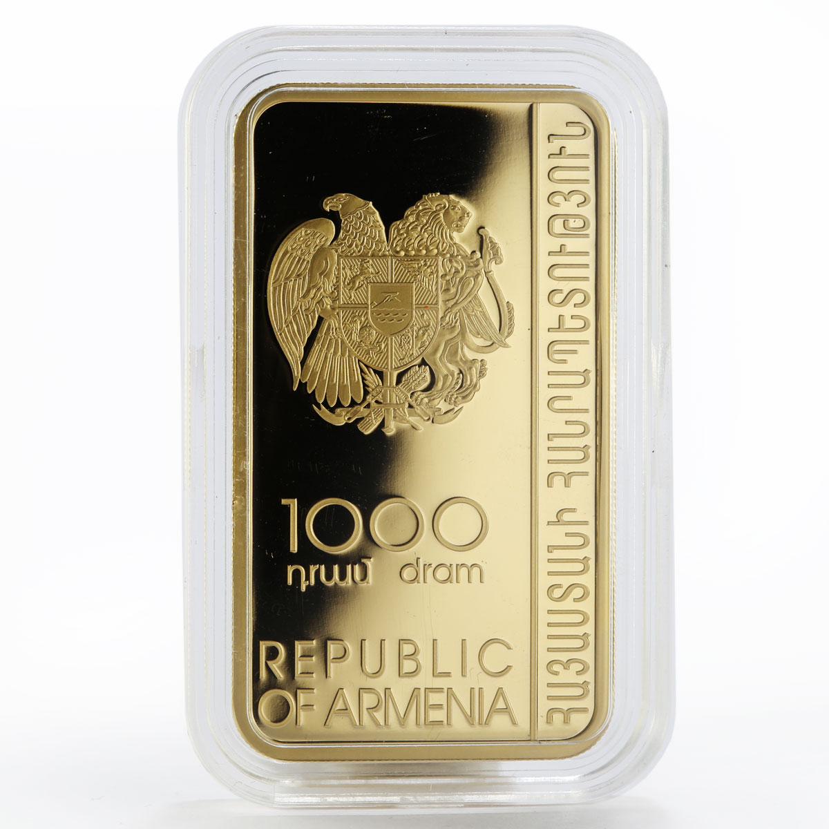 Armenia 1000 drams Khotakerats Sourb Nshan Gilded proof silver coin 2016