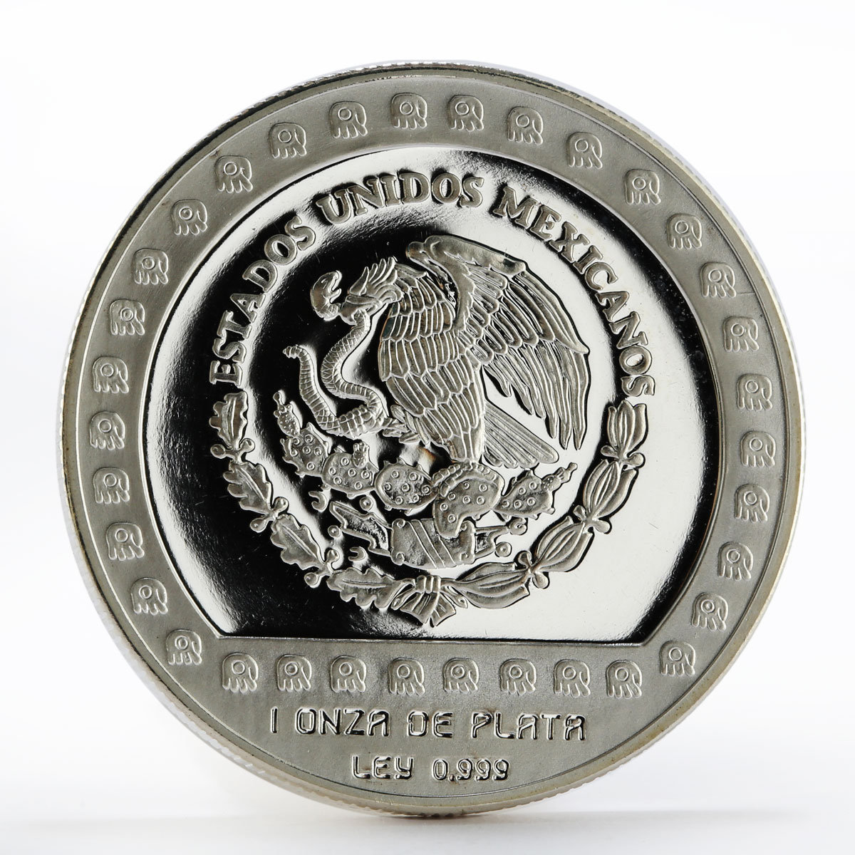 Mexico 100 pesos Brasero Efigie The Aztek Collection proof silver coin 1992