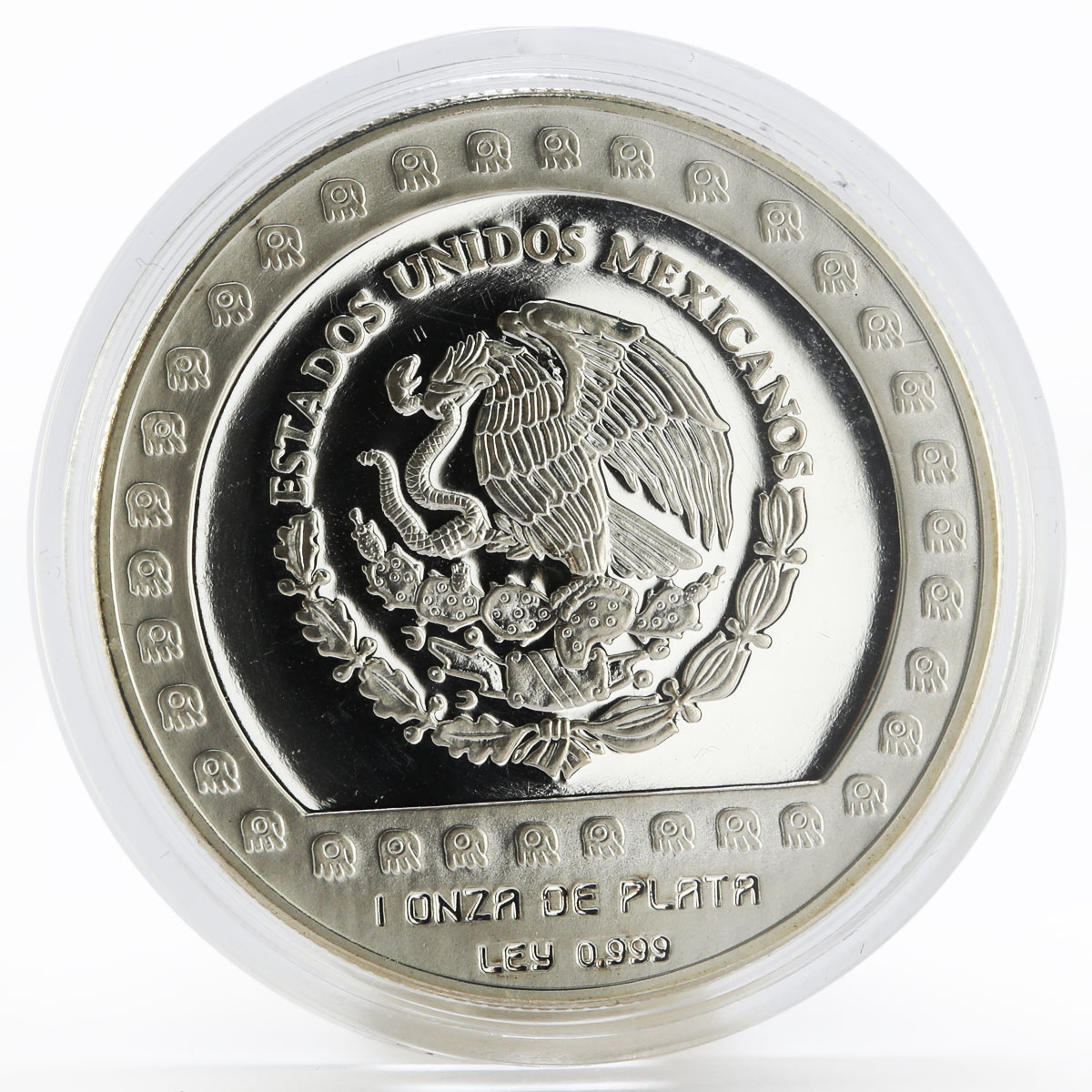 Mexico 100 pesos Brasero Efigie The Aztek Collection proof silver coin 1992