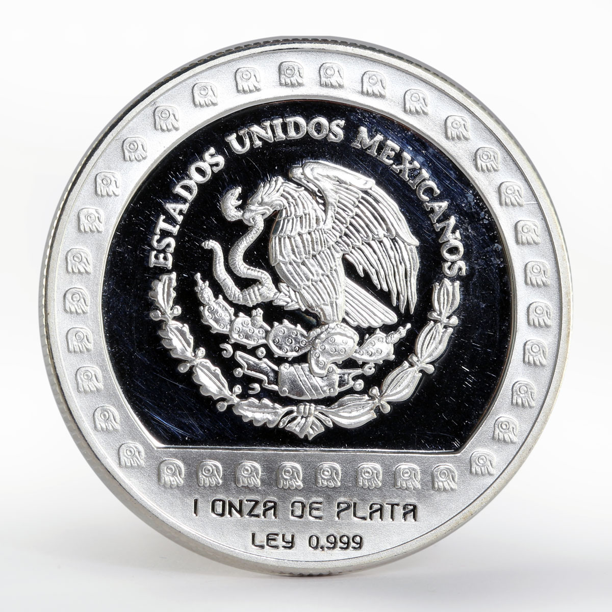 Mexico 100 pesos Brasero Efigie The Aztek Collection proof silver coin 1992