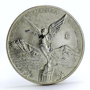 Mexico 1 onza Winged Victory silver coin 1998