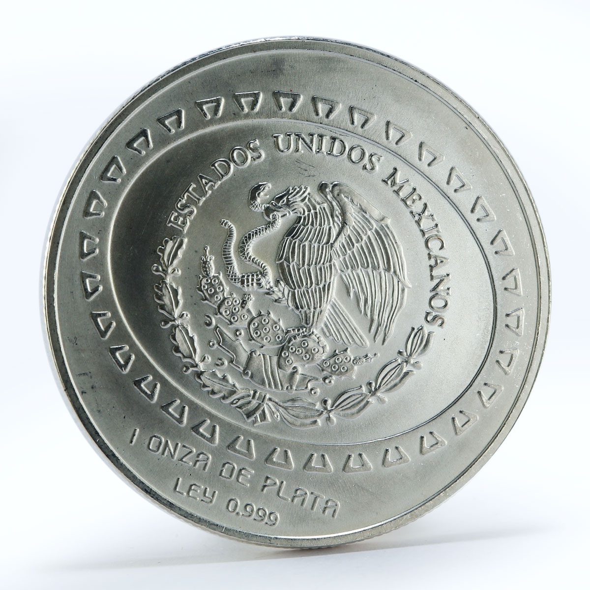 Mexico 5 pesos Teotihuacan Vasija silver coin 1998
