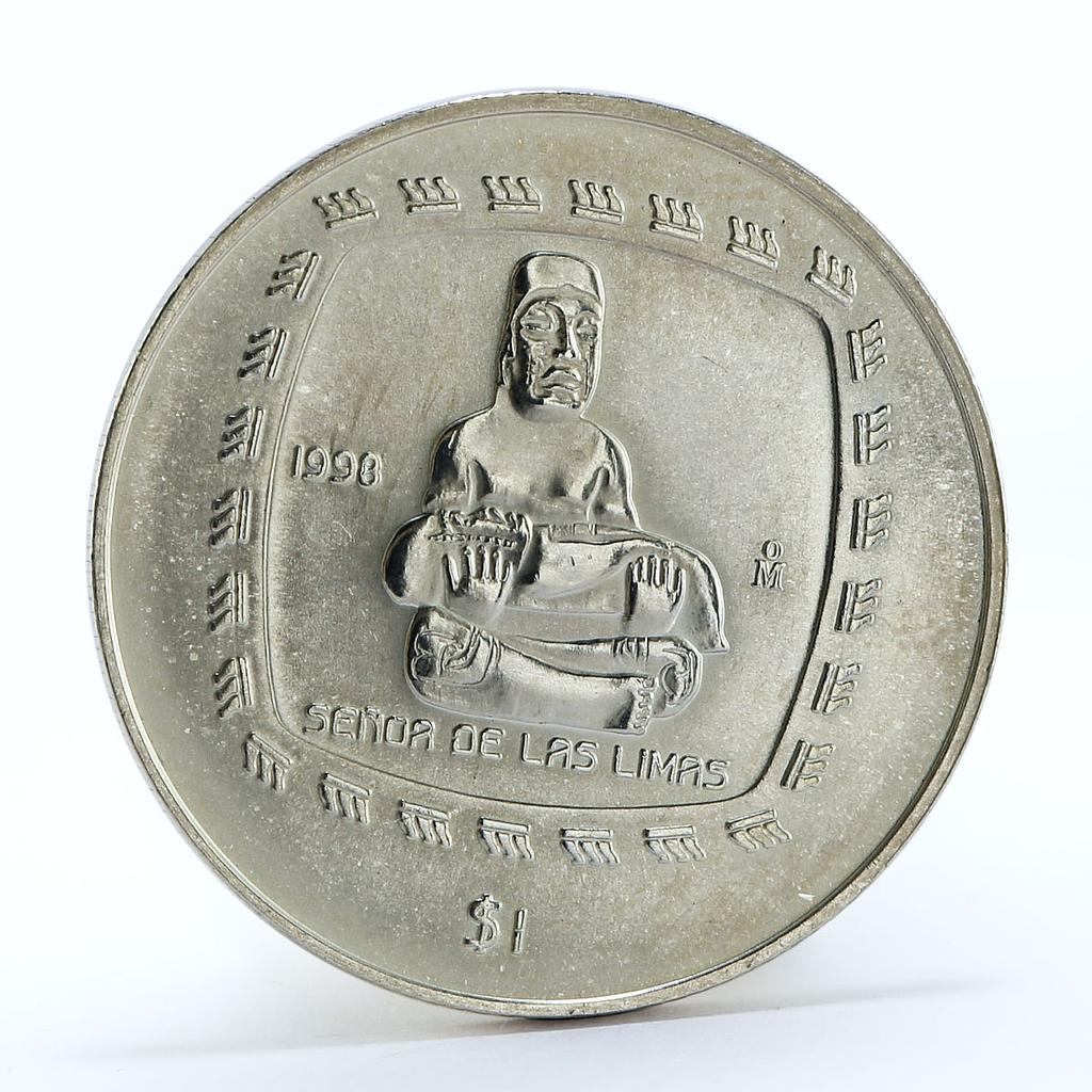Mexico 1 peso Senoa de Las Limas silver coin 1998