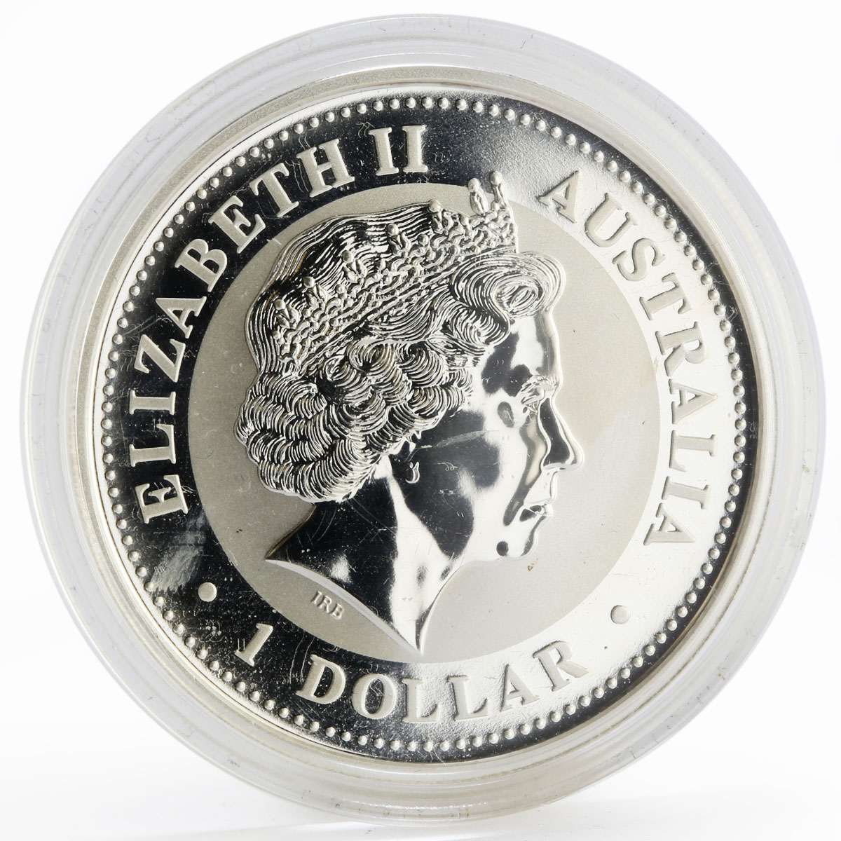 Australia 1 dollar Year of the Rooster Lunar Series I Gilded Silver 1 Oz 2005