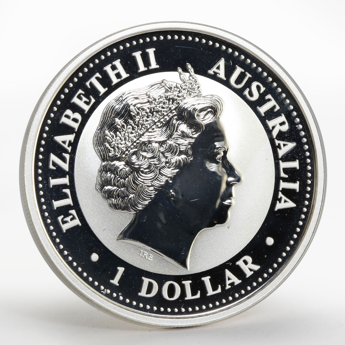 Australia 1 dollar Year of the Rooster Lunar Series I Gilded Silver 1 Oz 2005