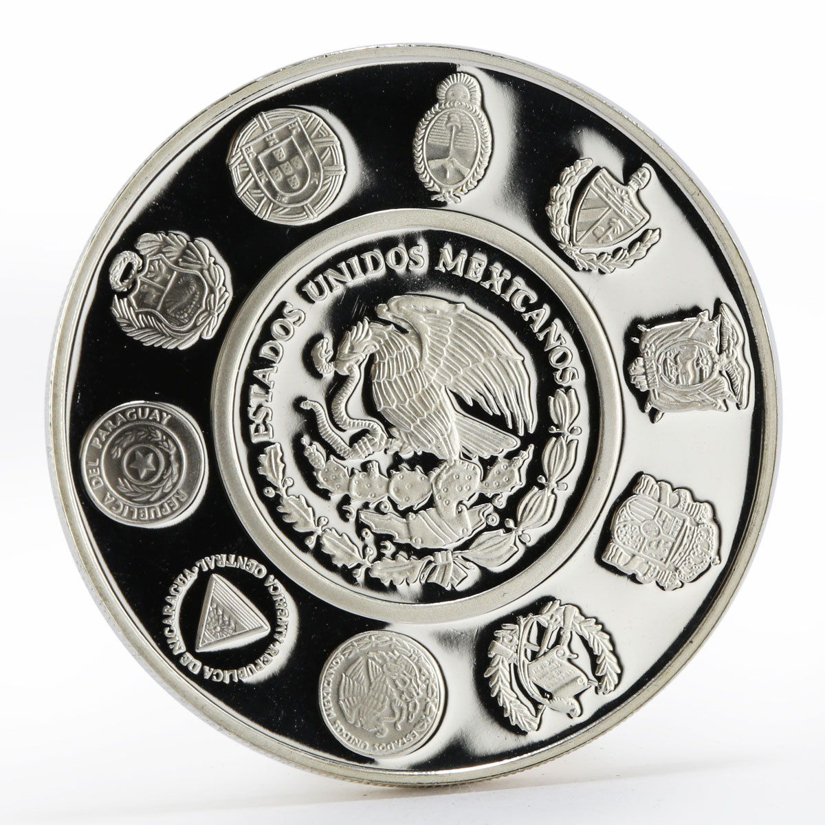 Mexico 5 pesos Acapulco Galleon Ibero-America series proof silver coin 2003