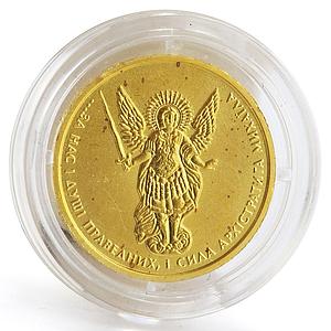 Ukraine 2 hryvnia Archangel Michael Bullion gold coin 1/10 oz 2013