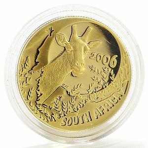 South Africa 50 rand Natura Giraffe gold coin 1/2 oz 2006