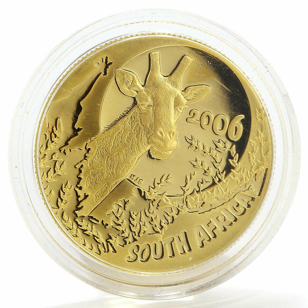 South Africa 50 rand Natura Giraffe gold coin 1/2 oz 2006