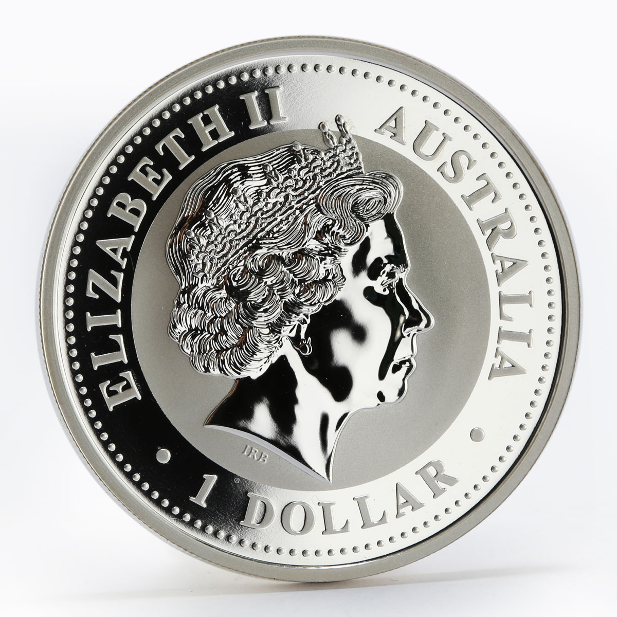 Australia $1 Year of Rabbit Lunar Series I 1 oz silver gilded coin CoA box 1999