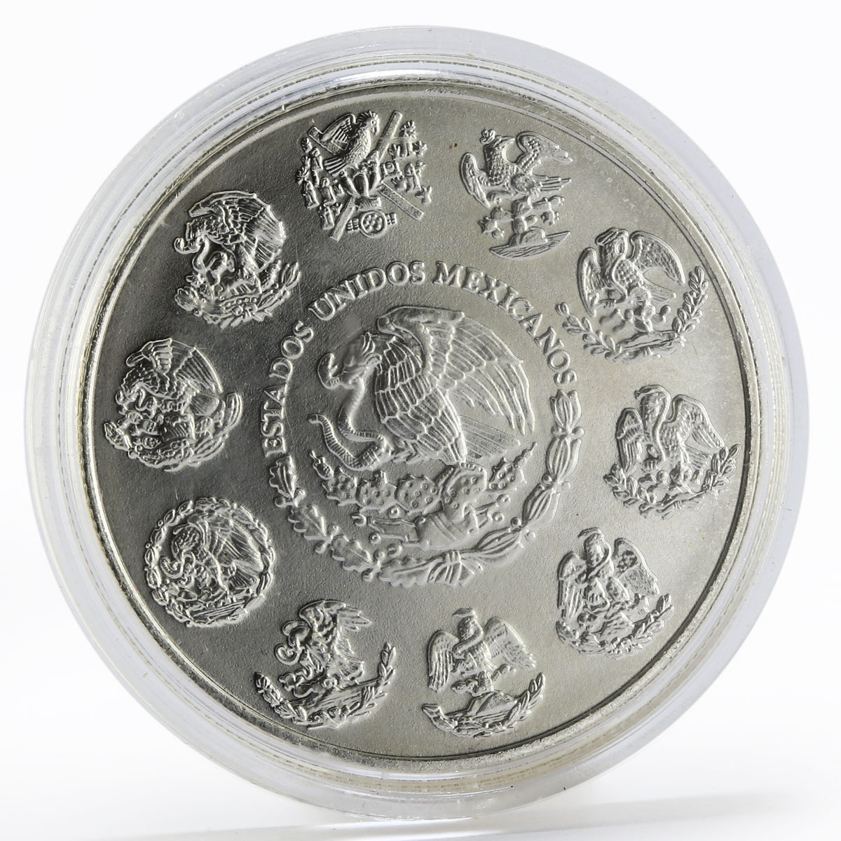 Mexico 5 pesos Endangered Wildlife Animal Jaguar silver coin 2001