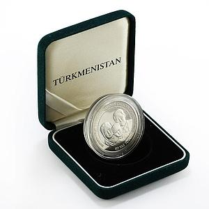 Turkmenistan 60th Anniversary Niyazov's Birthday silver 2000