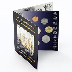 Romania set of 9 coins National bank proof 2000