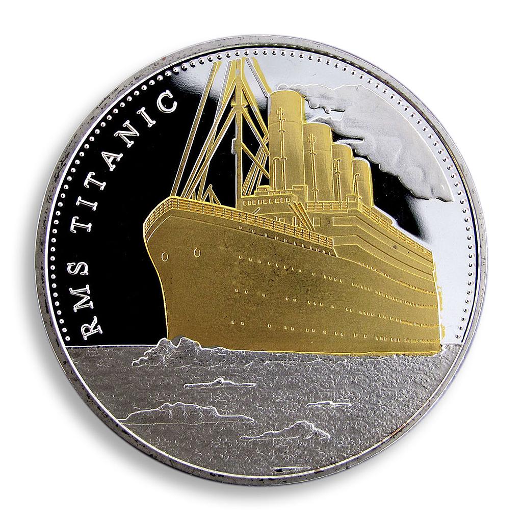 Britain, RMS TITANIC, Ship, Passenger Liner, Maiden Voyage, Map, Memorial Medal