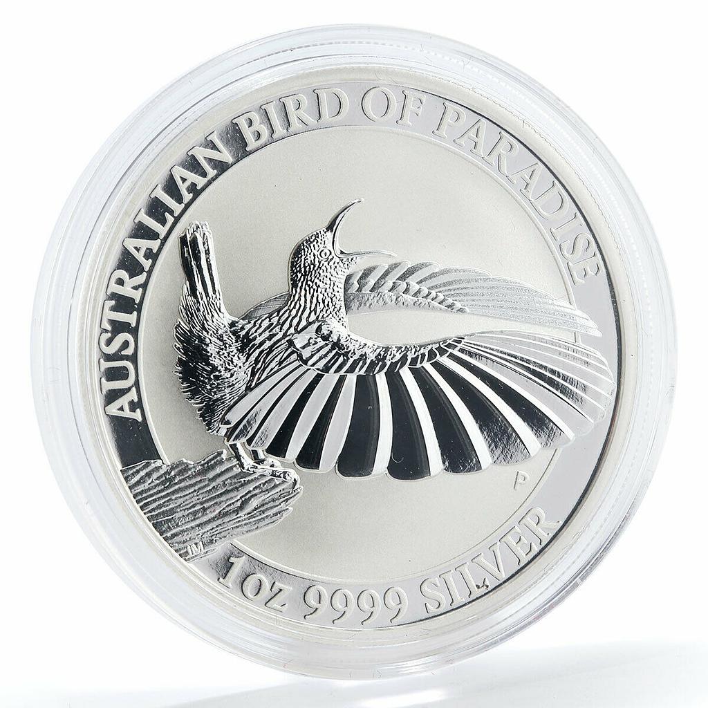 Australia 1 dollar Bird of Paradise silver coin 2018