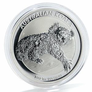 Australia 1 dollar Koala proof silver coin 2012