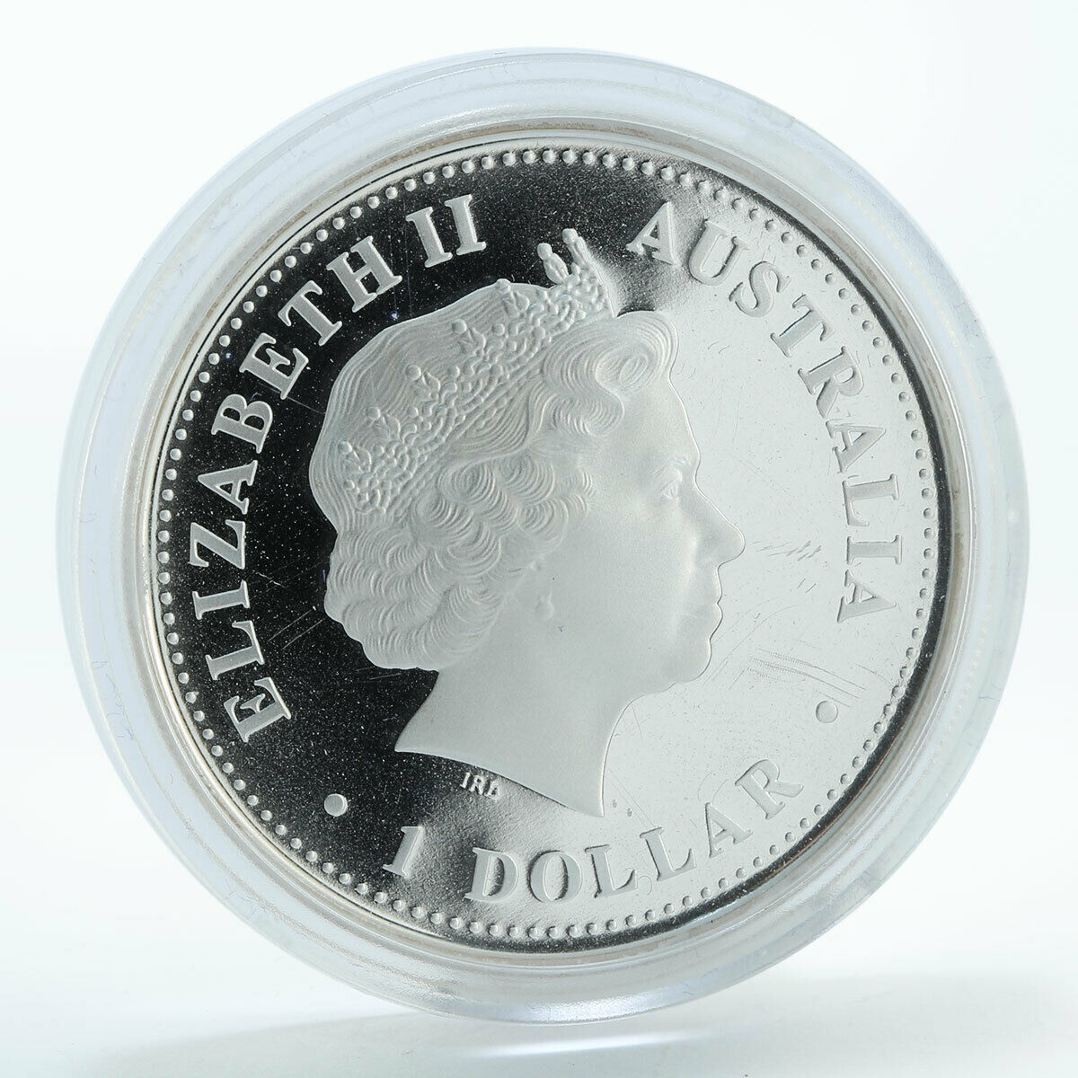 Australia 1 dollar Leopard seal coloured silver coin 2005
