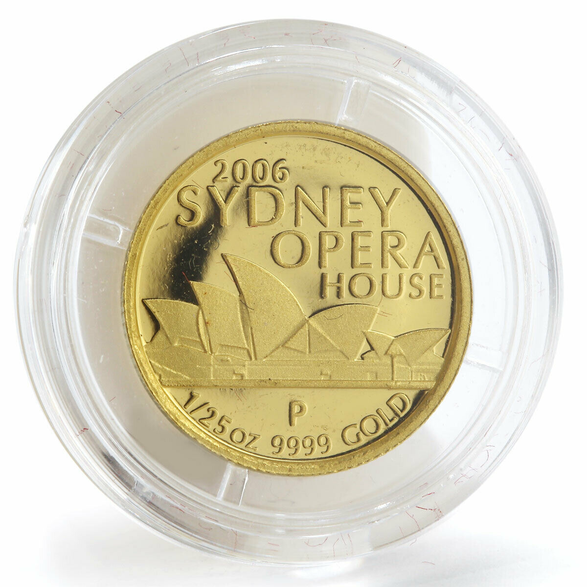 Australia 5 dollars Sydney Opera House proof gold coin 2006