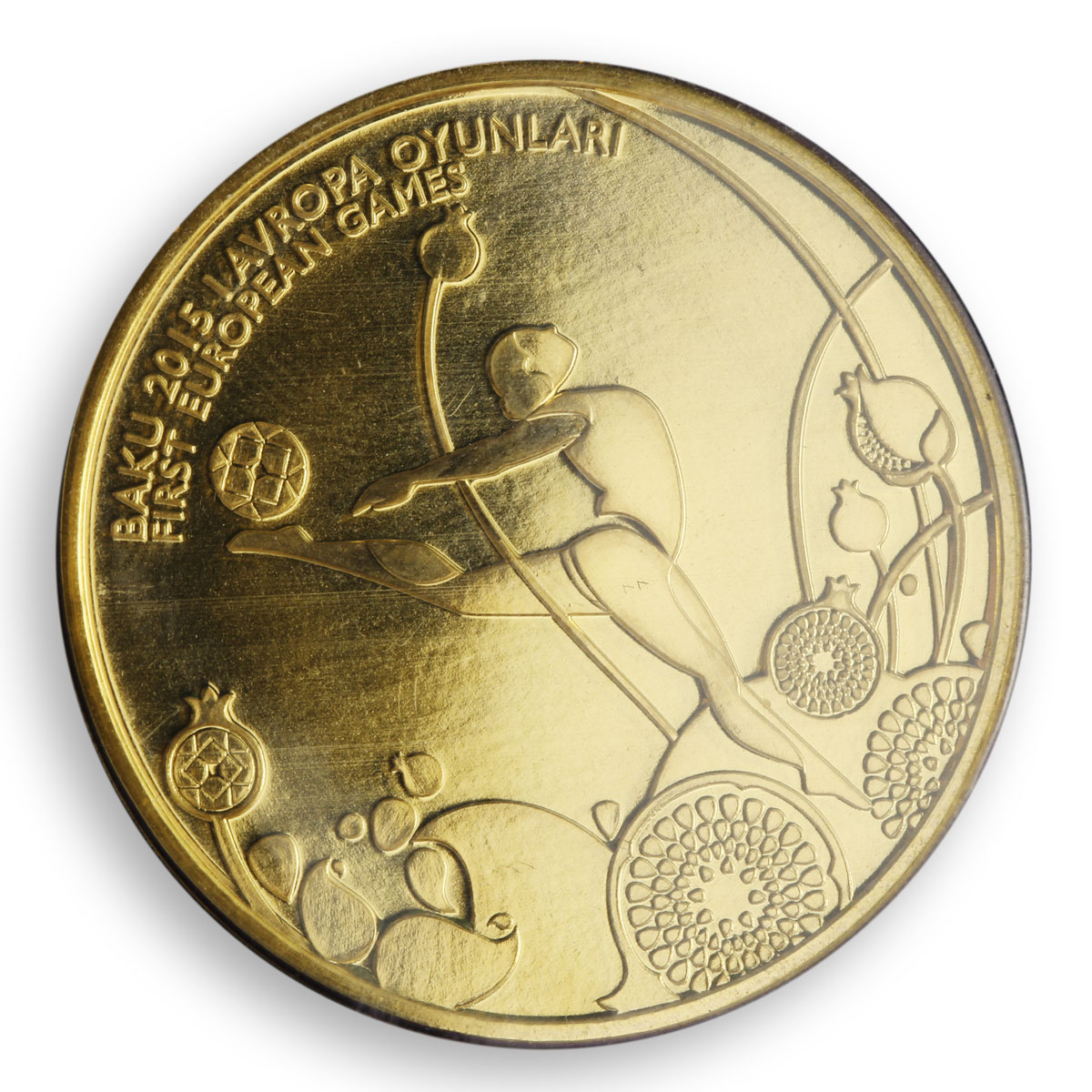 Azerbaijan 1 manat Rhythmic Gymnastics European Games in Baku copper-nickel 2015