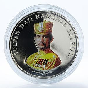 Brunei 2 dollars 20 years of Independence Hassanal Bolkiah CuNi coin 2004