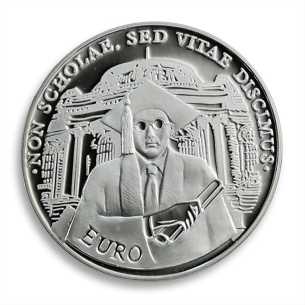 Bulgaria 10 Leva Higher Education Silver Proof Coin 2001