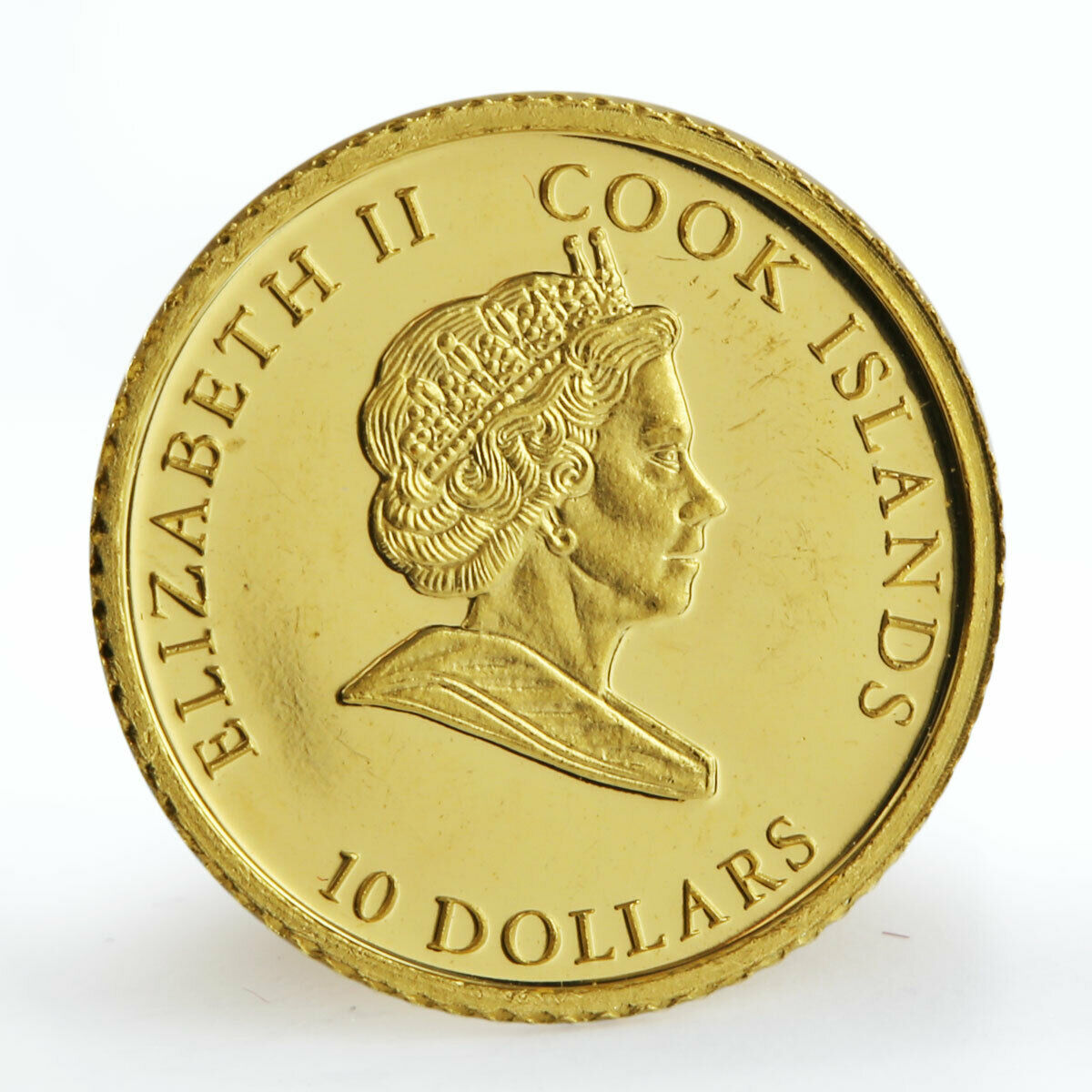 Cook Islands 10 dollars Carl XVI Gustaf King of Sweden gold coin 2007