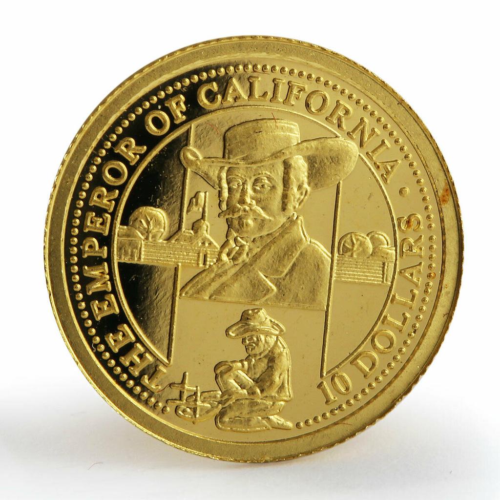 Cook Islands 10 dollars The Emperor of California gold coin 2006