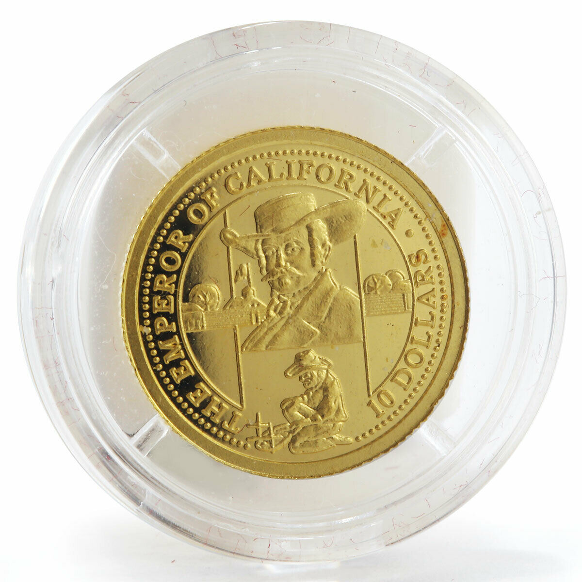 Cook Islands 10 dollars The Emperor of California gold coin 2006