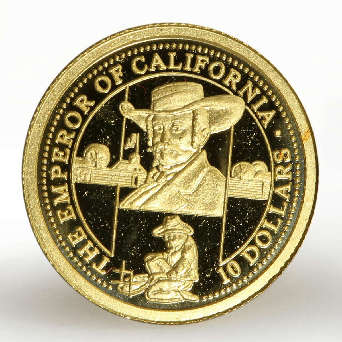 Cook Islands 10 dollars The Emperor of California gold coin 2006