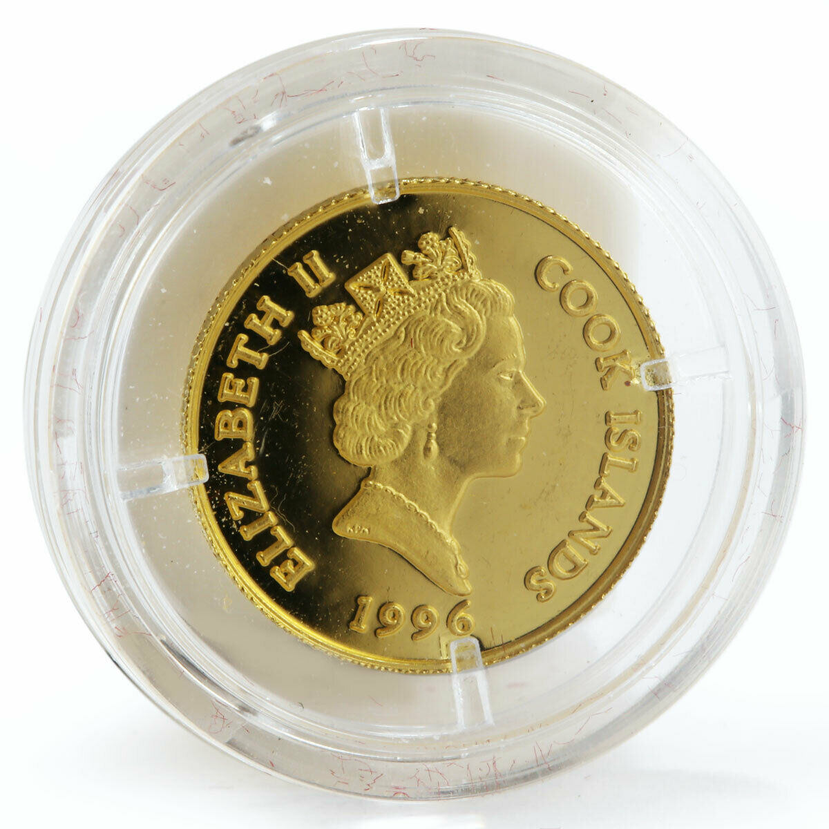 Cook Islands 20 dollars Friedrich Von Schiller proof gold coin 1996