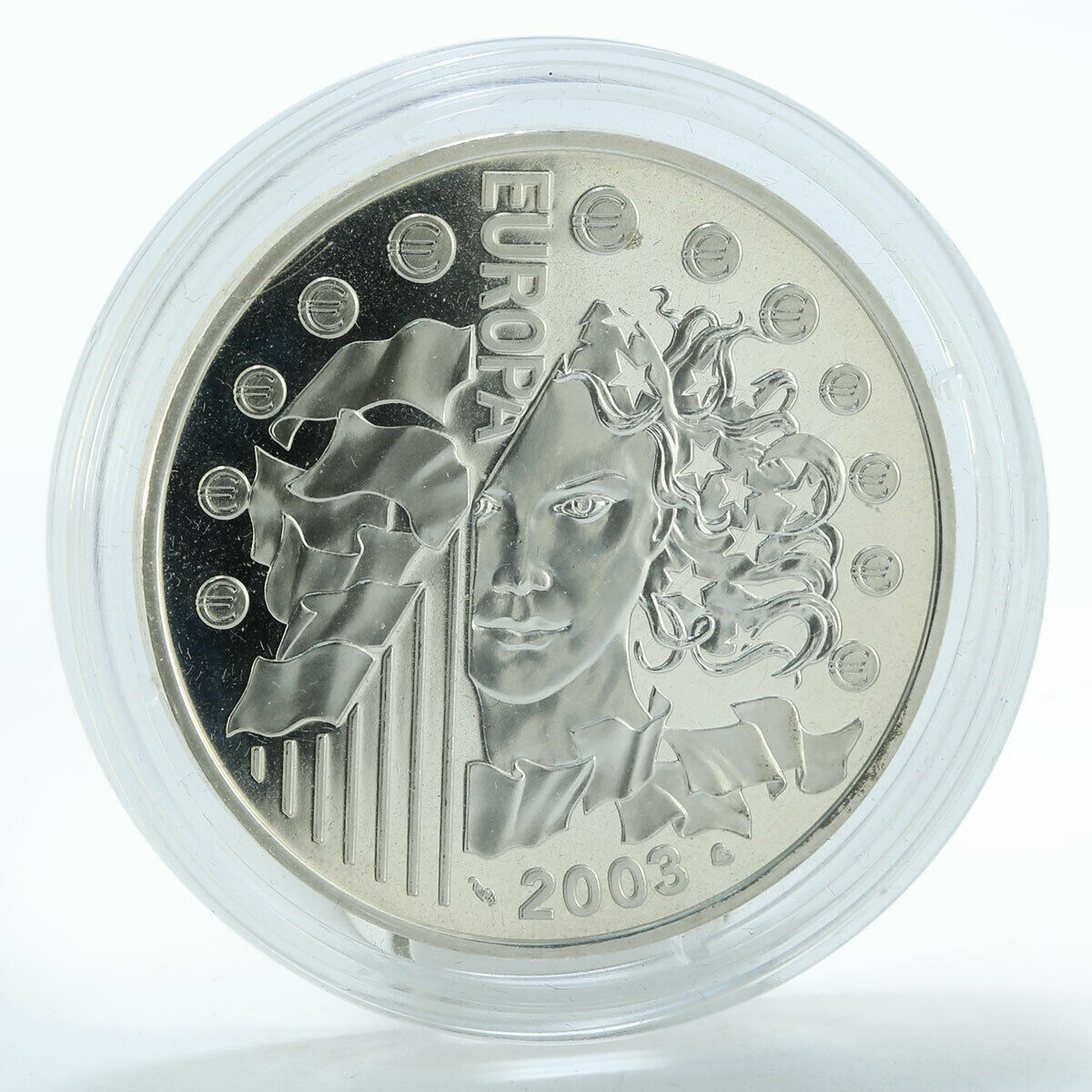 France 1½ Euro Introduction of the Euro silver coin 2003